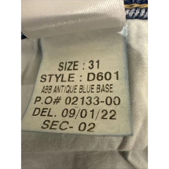 Frank & Eileen Cork Size 31 Button Fly Everyday Straight Blue Jeans Raw Hem - Picture 12 of 13